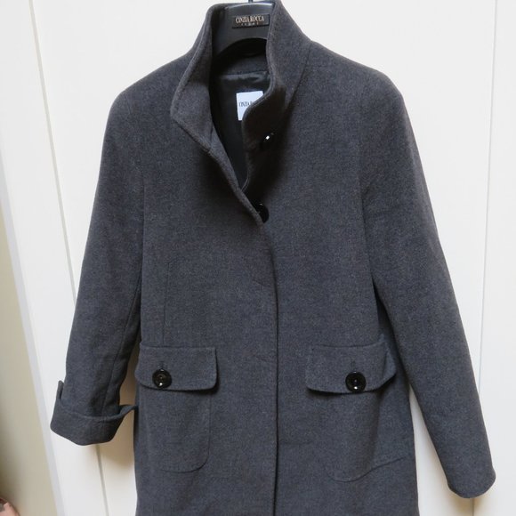 Cinzia Rocca Grey Winter Car Coat 3/4length - Picture 1 of 1